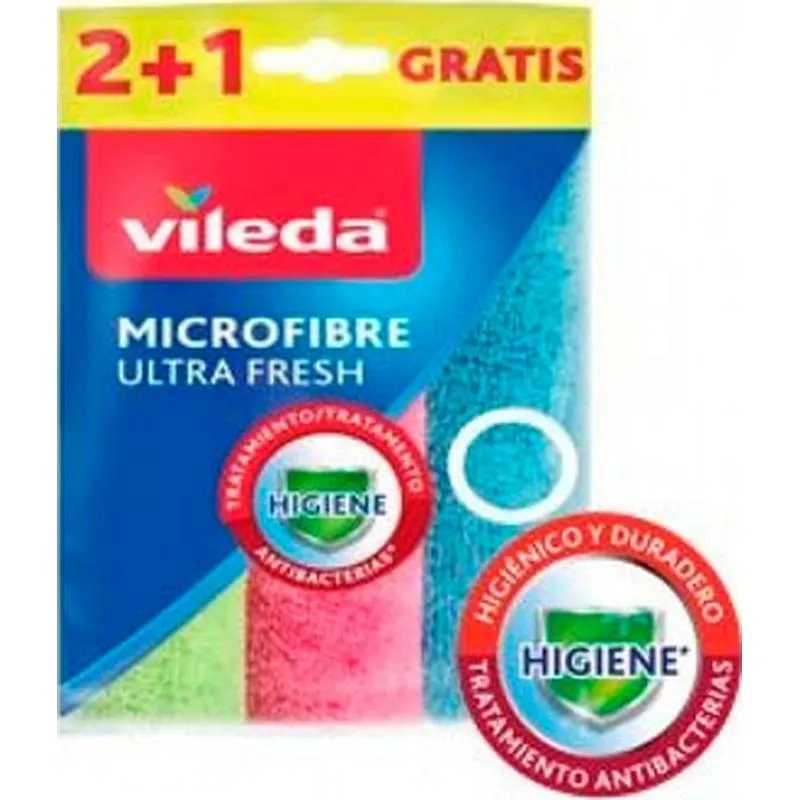 Compra BAYETA MICROFIBRA (2+1 UDS) ULTRA FRESH VILEDA 77606 al mejor precio