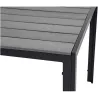 Compra MESA ALUMINIO POLYWOOD NEGRA/GRIS 150 X 90 CM IMPORT 629018 al mejor precio