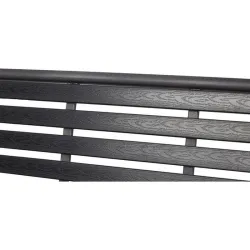 Compra BANCO JARDIN METALICO POLYWOOD NEGRO 120X79X41 CM IMPORT 48651 al mejor precio