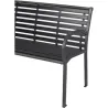 Compra BANCO JARDIN METALICO POLYWOOD NEGRO 120X79X41 CM IMPORT 48651 al mejor precio