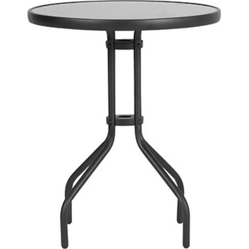 Compra MESA ACERO CRISTAL NEGRO 60 CM IMPORT 48005/52339 al mejor precio