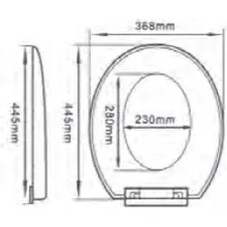 Compra TAPA WC EUROPA BLANCA 36,8 X 44,6 CM VERHAL 1020601 al mejor precio