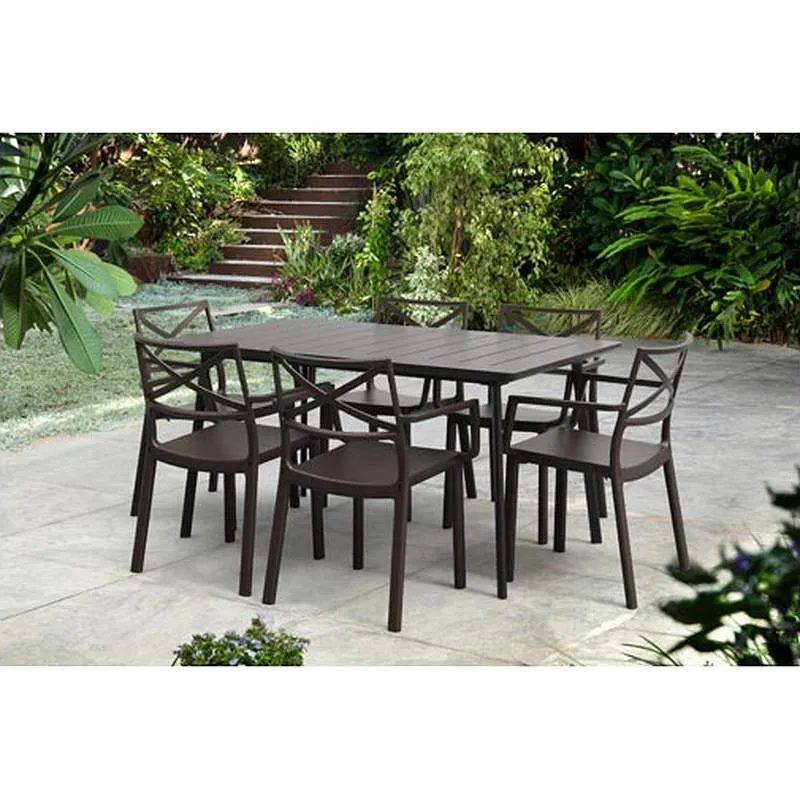 Compra MESA RECTANGULAR METALEA 146 X 87 CM KETER 247274 al mejor precio