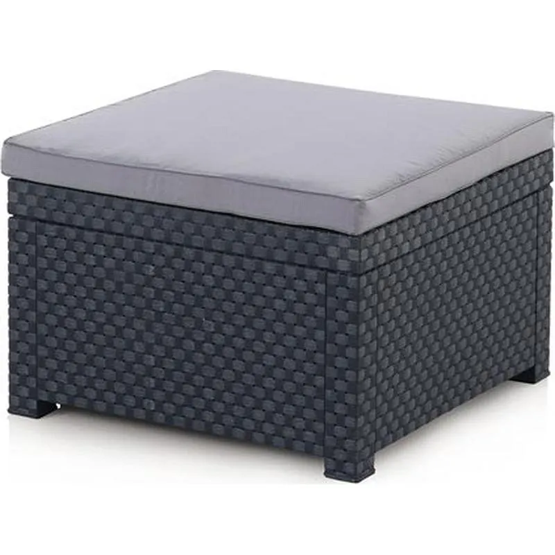 Compra POUF RATAN RESINA DIVA GRAFITO 56X56X39 CM SHAF 55444 al mejor precio