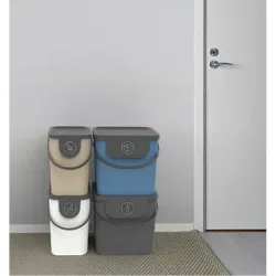 Compra CUBO RECICLAJE APILABLE ALBULA 40 L - TAUPE 344TAUPE al mejor precio