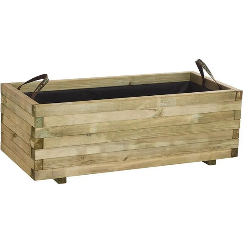 Compra JARDINERA DE MADERA RECTANGULAR 141L BAROQUE 110X50X38 CM FOREST 412 al mejor precio