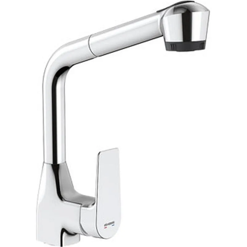 Compra GRIFO COCINA MONOMANDO EXTRAIBLE SERIE KORAL CROMADO GENEBRE 64206 32 45 66 al mejor precio