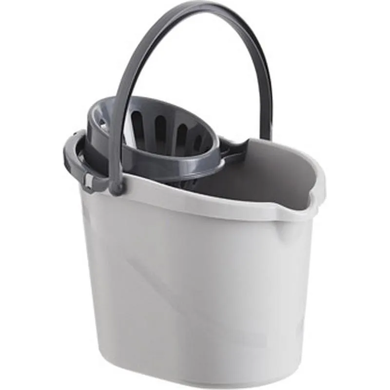 Compra CUBO CON ESCURRIDOR 14 L ATOMIC GRIS MAYA ATM09029-GRIS al mejor precio