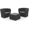 Compra CONJUNTO RATAN RESINA 2 SILLONES+MESA SET NOVA TETE A TETE GRAFITO SHAF 55386 al mejor precio