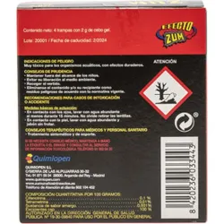 Compra TRAMPA GEL CUCARACHAS ZUM 4 UNIDADES ZUM S-2111 al mejor precio