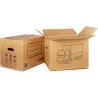 Compra CAJA CARTON MUDANZAS CON ASA TROQUELADA 50 X 35 X 35 CM FUN&GO 80019 al mejor precio