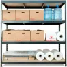 Compra ESTANTERIA METAL 4 ESTANTES MADERA SIN TORNILLOS STOCKER 200 X 200 X 70 CM GRIS ANTRACITA AR SHELVING SV2702002004450AG al mejor precio