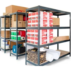 Compra ESTANTERIA METAL 4 ESTANTES MADERA SIN TORNILLOS STOCKER 200 X 200 X 70 CM GRIS ANTRACITA AR SHELVING SV2702002004450AG al mejor precio