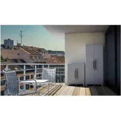Compra ARMARIO RESINA MODULAR 1 ESTANTE GRIS TRANSFORMING 2 102 X 78 X 44 CM TERRY 1002906 al mejor precio