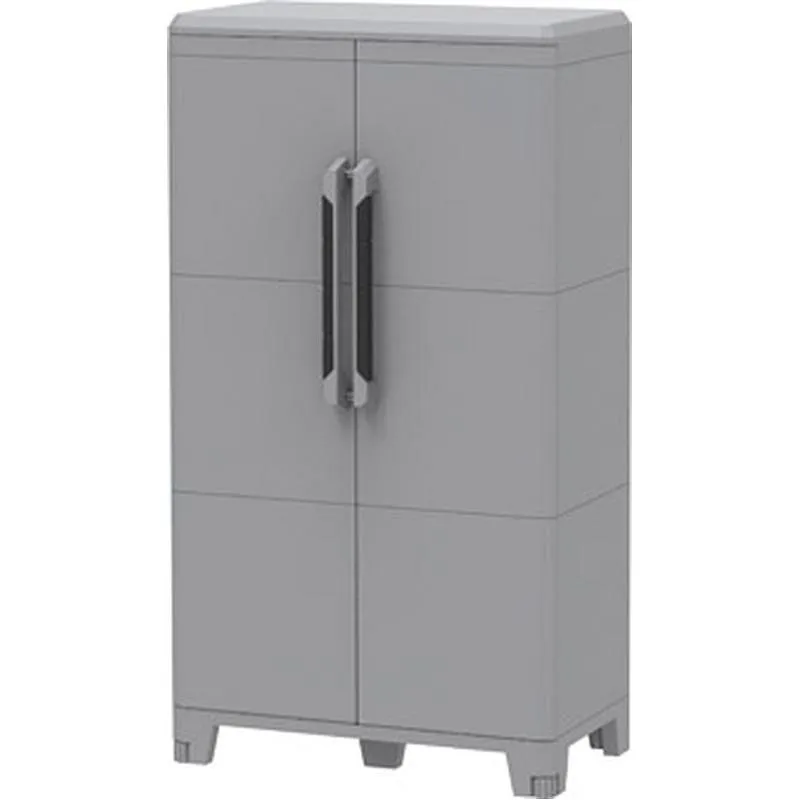 Compra ARMARIO RESINA MODULAR 2 ESTANTES GRIS TRANSFORMING 3 143 X 78 X 44 CM TERRY 1002921 al mejor precio