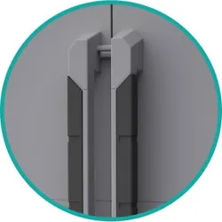 Compra ARMARIO RESINA MODULAR 3 ESTANTES GRIS TRANSFORMING 4 185 X 78 X 44 CM TERRY 1002905 al mejor precio