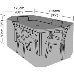 Compra FUNDA MESA RECTANGULAR EASYCOVER 173 X 215 X H 89 CM GRW1408 al mejor precio