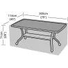 Compra FUNDA MESA RECTANGULAR EASYCOVER 114 X 200 X H 71 CM GRW1380 al mejor precio
