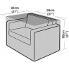 Compra FUNDA SILLON EASYCOVER 94 X 94 X 68 CM GRW1650 al mejor precio
