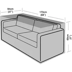 Compra FUNDA SOFA 2-3 PLAZAS EASYCOVER 94 X 173 X 69 CM GRW1666 al mejor precio