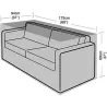 Compra FUNDA SOFA 2-3 PLAZAS EASYCOVER 94 X 173 X 69 CM GRW1666 al mejor precio
