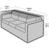 Compra FUNDA SOFA 3 PLAZAS EASYCOVER 94 X 246 X 69 CM GRW1674 al mejor precio