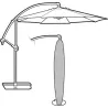 Compra FUNDA PARASOL EXCENTRICO CANTILEVER EASYCOVER 216 X 152 CM GRW1456 al mejor precio