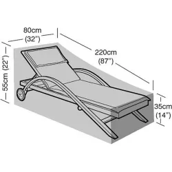 Compra FUNDA TUMBONA EASYCOVER 220 X 80 X 55 X 35 CM GRW1468 al mejor precio
