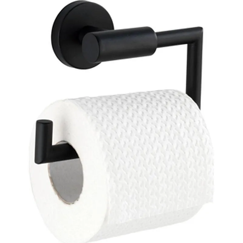 Compra PORTAROLLO WC SIN TAPA INOX BOSIO NEGRO MATE WENKO 24240100 al mejor precio