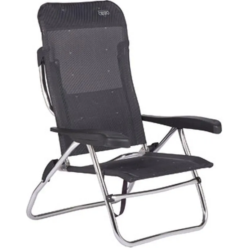 Compra SILLA PLAYA RECLINABLE 7 POSICIONES GRIS CRESPO AL/223-M-40 al mejor precio