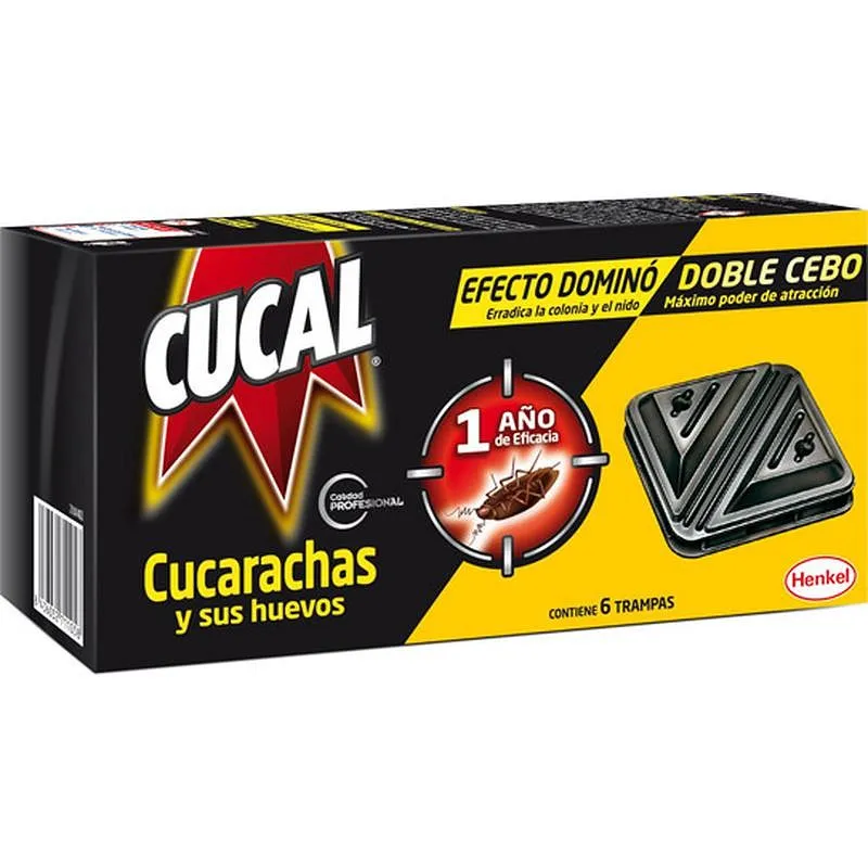 Compra TRAMPA DOBLE CUCARACHAS Y SUS HUEVOS CUCAL 6 UNIDADES CUCAL 2587850 al mejor precio