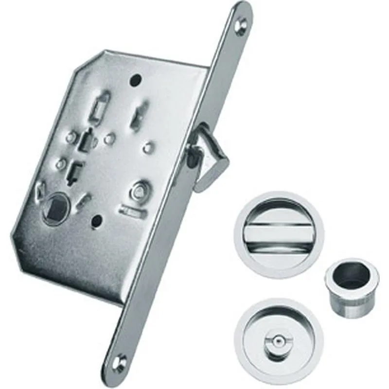 Compra CERRADURA PARA PUERTA CORREDERA 35 MM LP PLATEADO MICEL 48002 al mejor precio