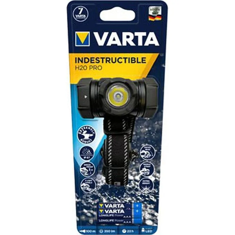 Compra LINTERNA FRONTAL VARTA INDESTRUCTIBLE H20 PRO 4W, 350LM IP67 VARTA 17732101421 al mejor precio