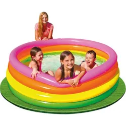 Compra PISCINA INFANTIL HINCHABLE CUATRO AROS BEBE 168X46CM INTEX 56441NP al mejor precio