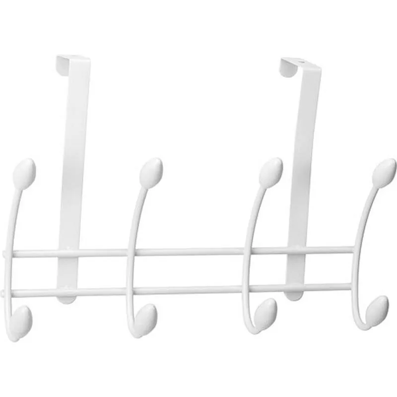 Compra COLGADOR SOBREPUERTA 4 GANCHOS DOBLE BLANCO INOFIX 3721-2- al mejor precio