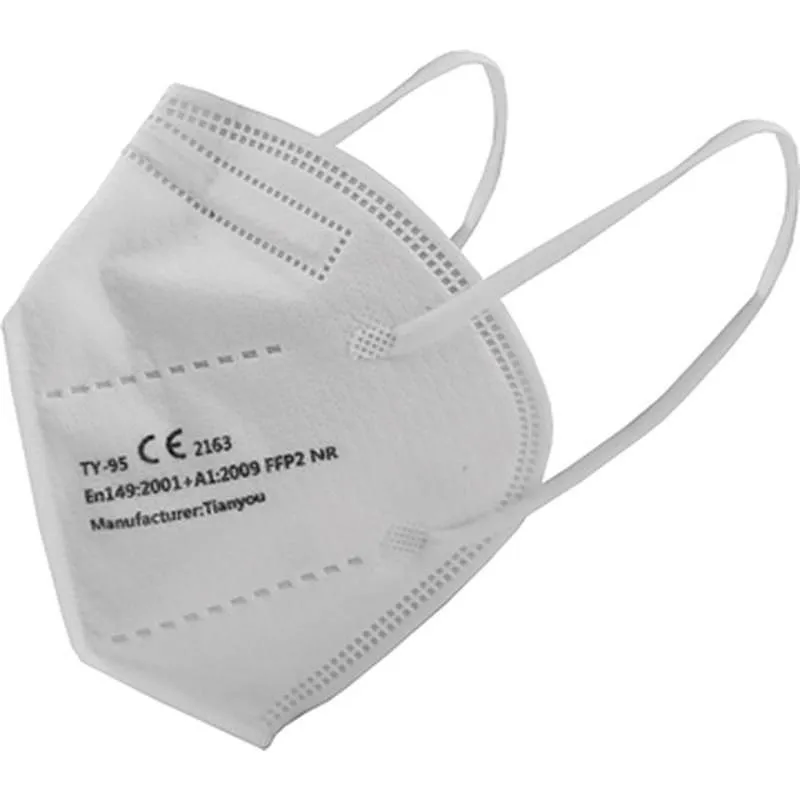 Compra MASCARILLA PROTECCION FFP2 BLANCA 25 UNIDADES NO REUTILIZABLE NON TB2013-FFP2 TY-95 al mejor precio