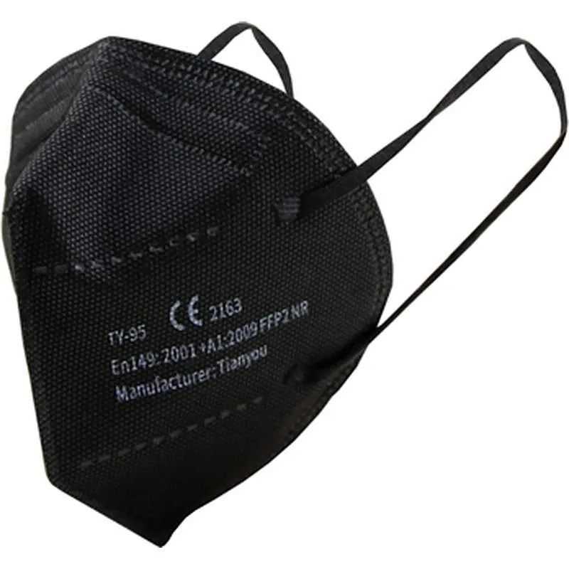 Compra MASCARILLA PROTECCION FFP2 NEGRA 25 UNIDADES NO REUTILIZABLE NON TB2014-FFP2 TY-95 al mejor precio