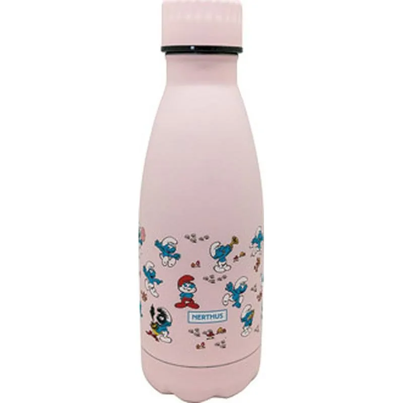 Compra BOTELLA INOX TERMO DECORADA 350 ML - PITUFOS ROSA FIH 758 al mejor precio