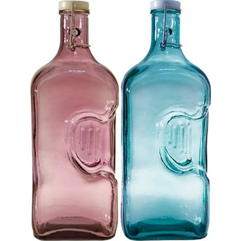 Compra BOTELLA VIDRIO 2 L COLORES SURTIDOS ROSA Y AZUL VID131 al mejor precio