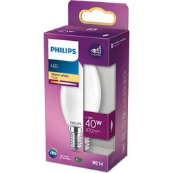 Compra BOMBILLA LED VELA E14 LUZ CALIDA 470LM 4,3W PHILIPS 929001345355 al mejor precio