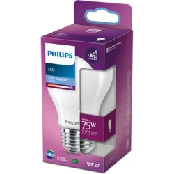 Compra BOMBILLA LED ESTANDAR E27 LUZ NEUTRA 1055LM 8,5W PHILIPS 929002025828 al mejor precio