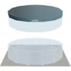 PISCINA REDONDA DESMONTABLE GRAPHITE GRAY PANEL 16,805 L DEPURADORA DE ARENA 5700 L/H diametro478X124CM INTEX 55215