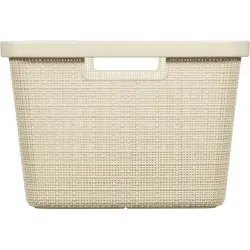 Compra CESTA JUTE 46L BLANCO ROTO 59X39X25 CM CURVER 245980 al mejor precio
