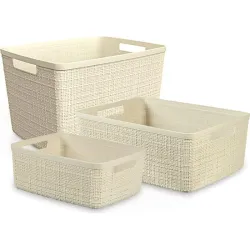 CESTA RECTANGULAR JUTE 12L...