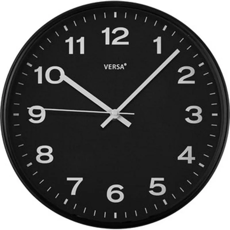 Compra RELOJ PARED REDONDO diametro30,5 CM - NEGRO VERSA 20551077 al mejor precio