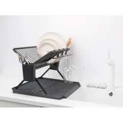 Compra ESCURREPLATOS PLEGABLE GRANDE GRIS OSCURO BRABANTIA 13 94 82 al mejor precio