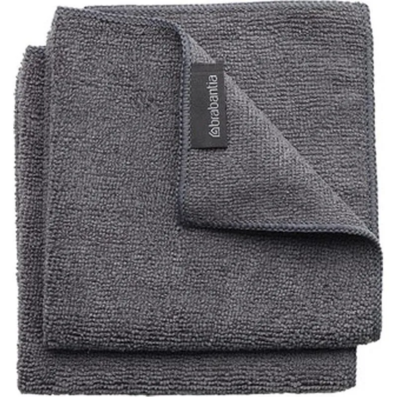 Compra PAÑO COCINA MICROFIBRA (SET 2U) 30 X 30 CM - GRIS OSCURO BRABANTIA 11 80 29 al mejor precio