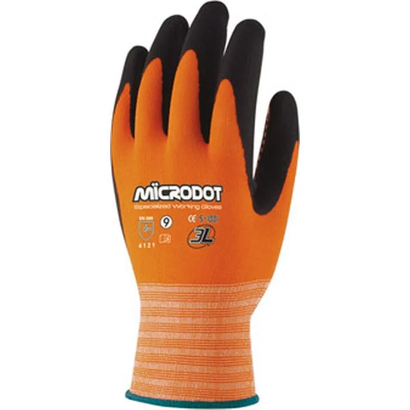 Compra GUANTE NILON RECUBIERTO NITRILO FOAM MICRODOT TALLA 9 3L WX-666 al mejor precio