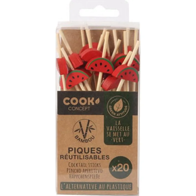 Compra PINCHOS DESECHABLES ECOLOGICOS (SET 20U) SURTIDOS CMP KA4375 al mejor precio