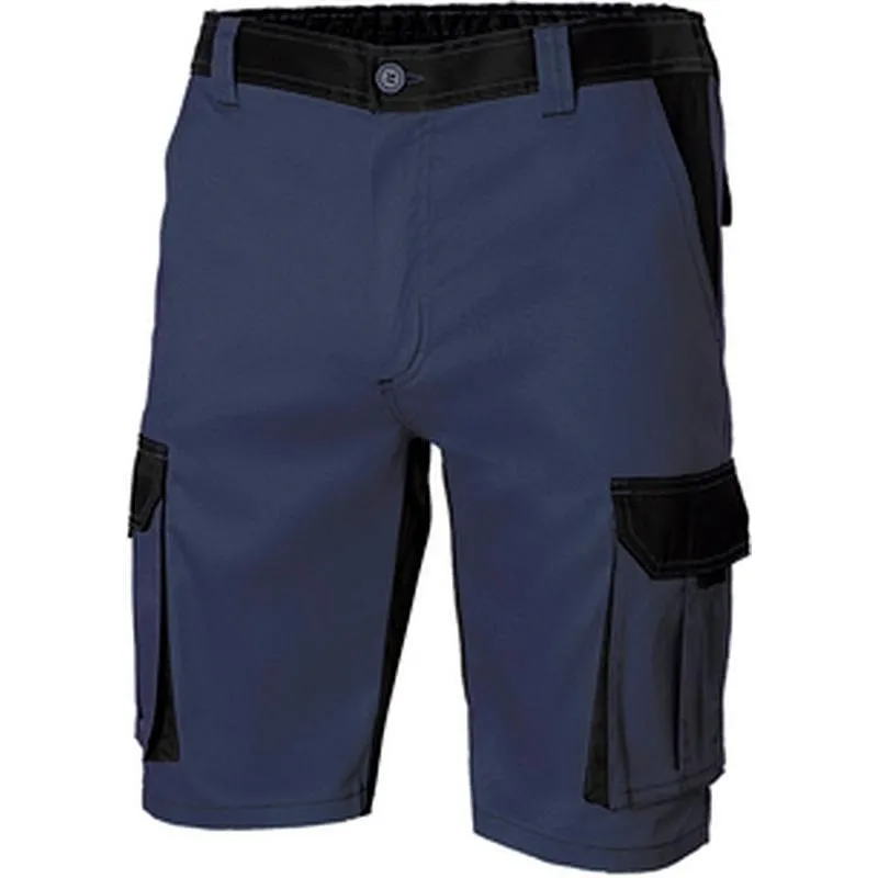 BERMUDA POLIESTER / ALGODON 200 GR SOLID MATCH NAVY / NEGRO TALLA 50 VELILLA 103021B 61/0 50